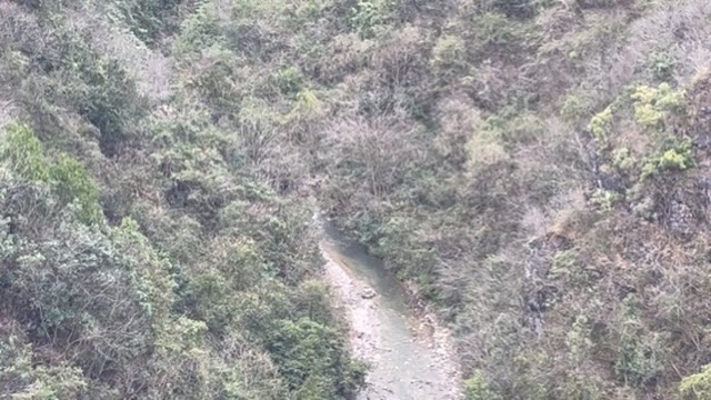 Town and bridge scene in southeastern Guizhou